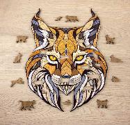 Holzpuzzle Luchs mit Spieltieren