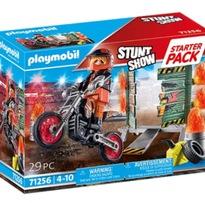 Stuntshow Motorrad mit Feuerwand