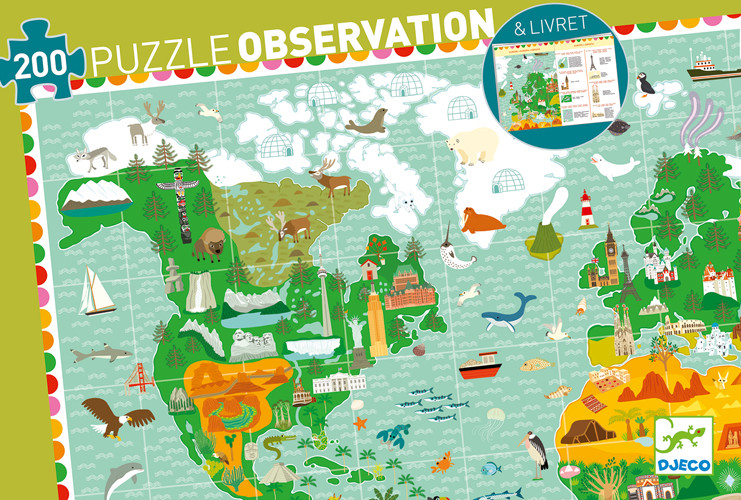 Puzzle Rund um die Welt