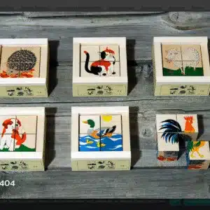 Klötzlipuzzle 4-teilig Haustierli
