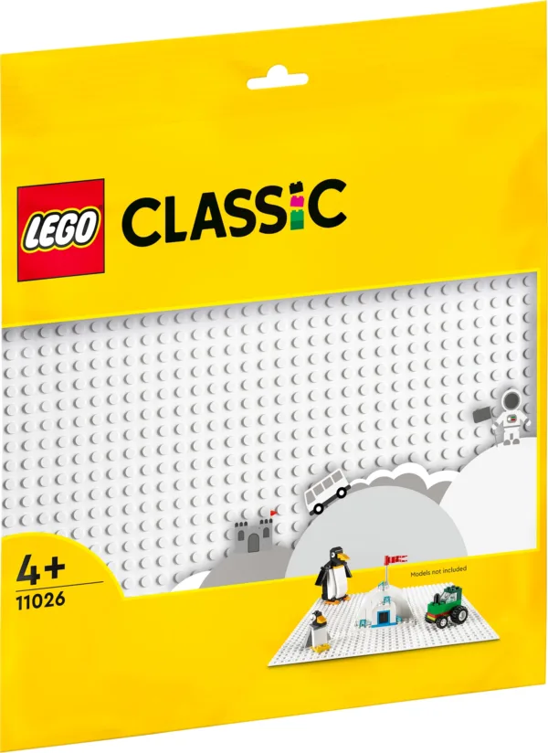 Bauplatte weiss Lego Classic