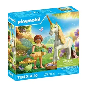 Sammeleinhorn Regenbogenblume mit Fee